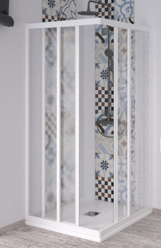 BOX  DOCCIA ANGOLO BIANCO 65/70 X  65/70 H190 PANNELLO ACRILICO 1,8 MM