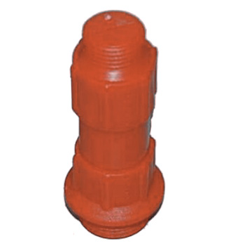 TAPPO PROVA IMPIANTI DOPPIO 3/4 1/2 ROSSO SENZA GUARNIZIONE