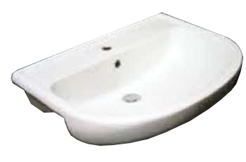 LAVABO SEMINCASSO CERAMICA BIANCA 66X 47,59X 20 CM