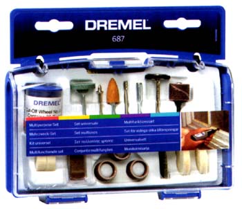 SET ACCESSORI PER MINISMERIGLIATRICE MINITRAPANO PZ52 687 DREMEL