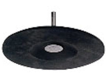 PLATORELLO GOMMA DIAMETRO MM 125 CON ATTACCO CODOLO CILINDRICO MR