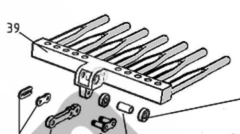 PETTINE RICAMBIO 6DENTI ABBACCHIATORE 94177 96235