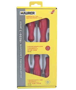 CACCIAVITE ROSSO 5 PEZZI 3 TAGLIO +2 CROCE MAURER