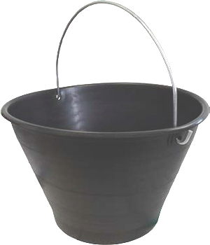 CALDARELLA IN PLASTICA NERA LEGGERA DIAMETRO CM 34 MR