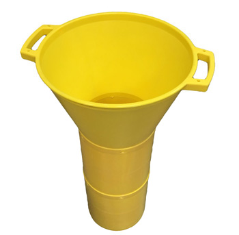 IMBUTONE IN PLASTICA GIALLA PER SACCHI PER CALCINACCI