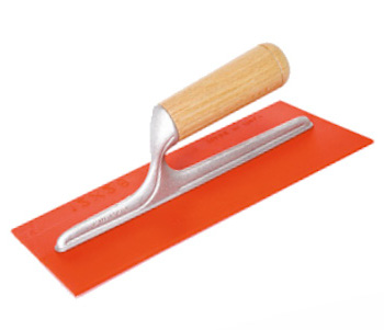 AMERICANA MANICO LEGNO BASE ALLUMINIO LAMA ABS ROSSO 12X 28CM MAURER