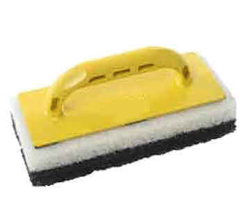 FRATTAZZO PLASTICA CON 2 FELTRI 25X 12