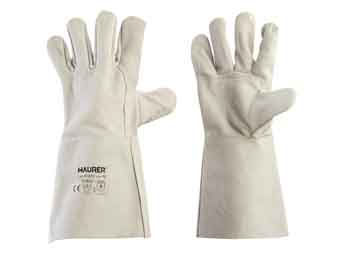 GUANTI CROSTA PALMO RINFORZATO E MANICHETTA DI 15CM MAURER