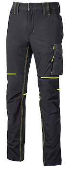 PANTALONE LAVORO TESSUTO TECNICO U 4 WORLD GR 140 U POWER NERO M