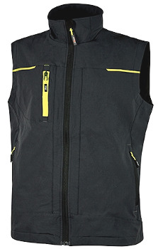 GILET SOFT SHELL SATURN U POWER NERO M