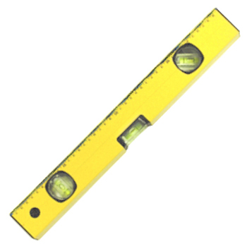 LIVELLA IN ALLUMINIO GIALLA A 3 BOLLE CON MAGNETE CM 30 MR