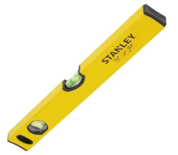 LIVELLA DI PRECISIONE IN ALLUMINIO CON 2 BOLLE CM 40 STANLEY
