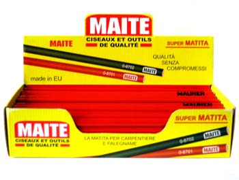 MATITA PER FALEGNAME CM 30 ROSSA