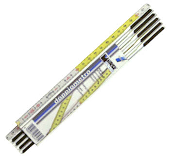DOPPIOMETRO LEGNO BIANCO NERO GIALLO MP