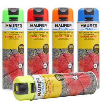 VERNICE TRACCIANTE FLUORESCENTE ML 500 ROSSO MAURER PLUS