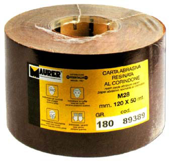 CARTA ABRASIVA IN ROTOLI AL CORINDONE 12X 50MT GR40 MP