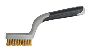 SPAZZOLA OTTONE MANICO IN PLASTICA CANDELE MR