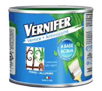 VERNICE ANTIRUGGINE A BASE ACQUA INODORE BIANCO 500ML VERNIFER