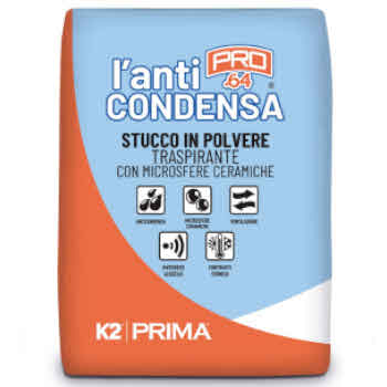 STUCCO K2 ANTICONDENSA POLVERE PARETI FREDDI E SCARSA VENTILAZIONE 4KG