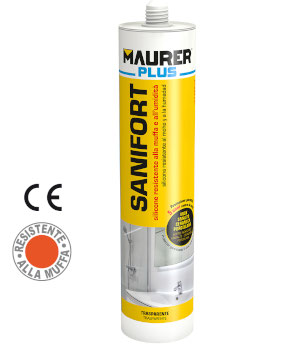 SANIFORT SIGILLANTE ACETICO ANTIMUFFA TRASPARENTE 300ML MAURER PLUS