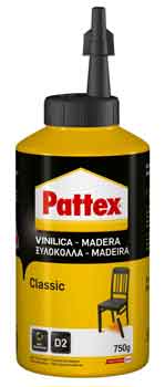 COLLA VINIL LEGNO ADESIVO ACETOVINILICO UNIVERSALE LEGNO 750 GR PATTEX