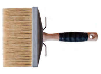 PLAFONE EURO 80 5X 15 SETOLA BIONDA MANICO LEGNO/GOMMA PROFESSIONALE