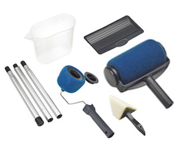 RULLO CON SERBATOIO MM165 E 5 ACCESSORI PER PITTURA MAURER