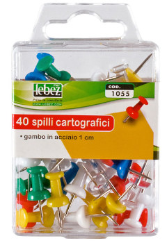 SPILLI CARTOGRAFICI COLORATI ASSORTITI PZ40