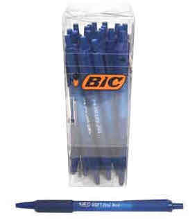 BIRO BIC SOFT FEEL CLIC BLU