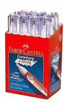 CORRETTORE A PENNA 8ML PUNTA METALLICA FABER CASTELL