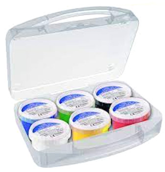 TEMPERA A DITA 6 COLORI 100GR