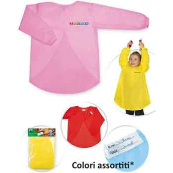 GREMBIULE IN NYLON CON MANICHE