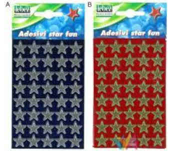STELLE ADESIVE 40PZ ORO E 40 PZ ARGENTO