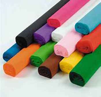 CARTA CRESPA DA 180GR 50X 250CM TINTA UNITA ROSA 549