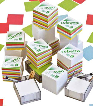 CUBO CARTA BIANCA 9X 9X 9CM