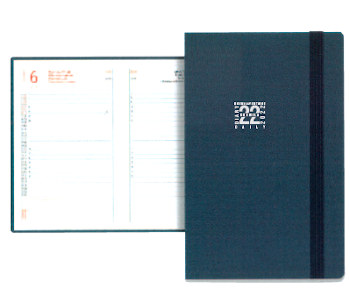 AGENDA GIORNALIERA FORMATO 9X 15CM CON ELASTICO NERO