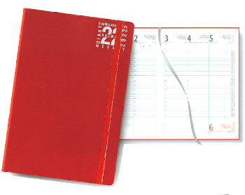 AGENDA SETTIMANALE FORMATO 17X 24CM CON ELASTICO BLU