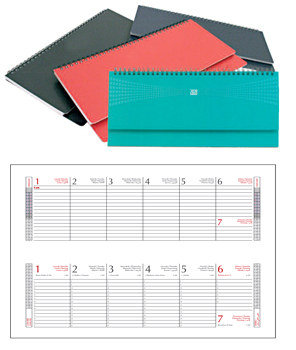 PLANNING DATATO SETTIMANALE 30X 15 NERO
