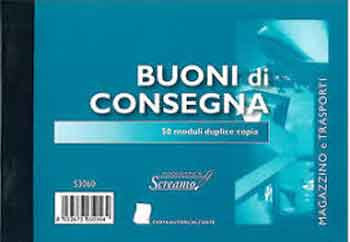 BLOCCO CONSEGNE 2X 50M AUTOCOPIANTI 17X 12