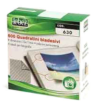 QUADRATINI BIADESIVI PZ600