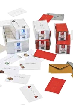 BIGLIETTO CON BUSTA IN FORMATO 4 ROSSO IN CONFEZIONE DA 100PZ