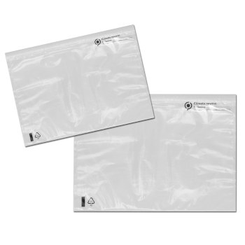 BUSTA E COMMERCE POLYADEX  13,5X 18 SOVRAPPACCO GRIGIA