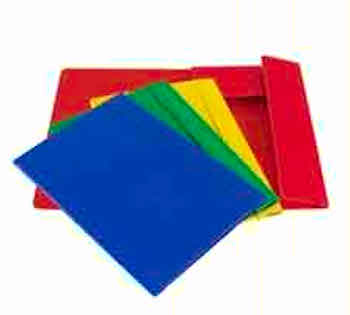 CARTELLINA CON ELASTICO A5 24X 17,5CM 3 LEMBI IN COLORI ASSORTITI