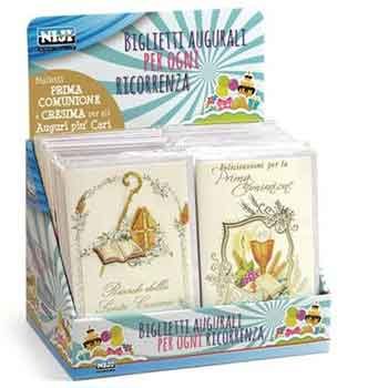 ESPOSITORE BIGLIETTI COMUNIONE E CRESIMA 60PZ